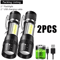 USB Rechargeable Mini Flashlight With COB XPE Torches Portable BuiltIn Battery Zoomable Small Tor 6