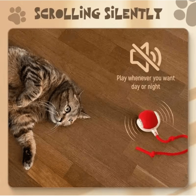 Rechargeable Interactive Pet Ball Toy Automatic Rolling Cat Ball Rechargeable Electric Dog Toy Wi 4