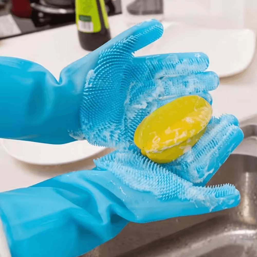 Silicone Pet Grooming Cleaning Gloves Dog Cat Bathing Gloves With Silicone Hair Removal Glove Mas 4