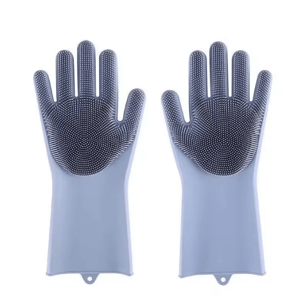 Silicone Pet Grooming Cleaning Gloves Dog Cat Bathing Gloves With Silicone Hair Removal Glove Mas 6