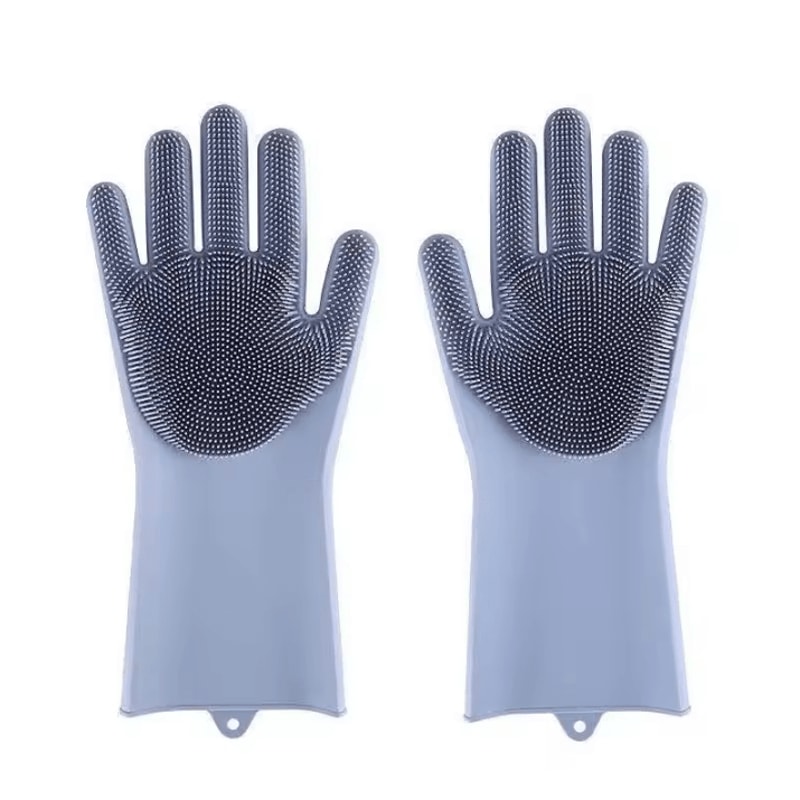 Silicone Pet Grooming Cleaning Gloves Dog Cat Bathing Gloves With Silicone Hair Removal Glove Mas 6