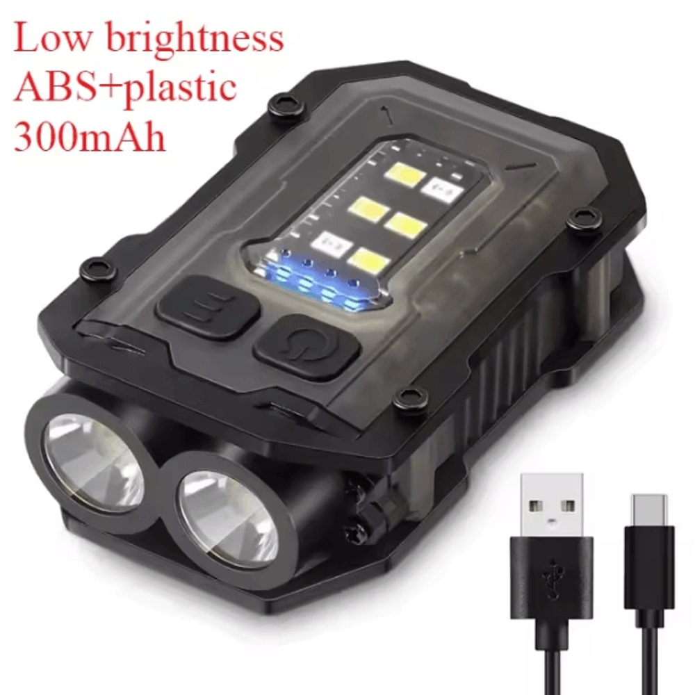 BALDR Pocket Torch Flashlight Rechargeable EDC Mini Flashlight With Magnetic COB Work Light LED Ke 7