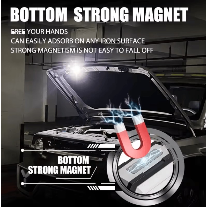 BALDR Pocket Torch Flashlight Rechargeable EDC Mini Flashlight With Magnetic COB Work Light LED Ke 3