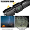 Rechargeable Tactical Flashlight 100000 Lumen LED Torch With USB Waterproof Zoom For Fishing Hunt 1