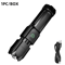Rechargeable Tactical Flashlight 100000 Lumen LED Torch With USB Waterproof Zoom For Fishing Hunt 6