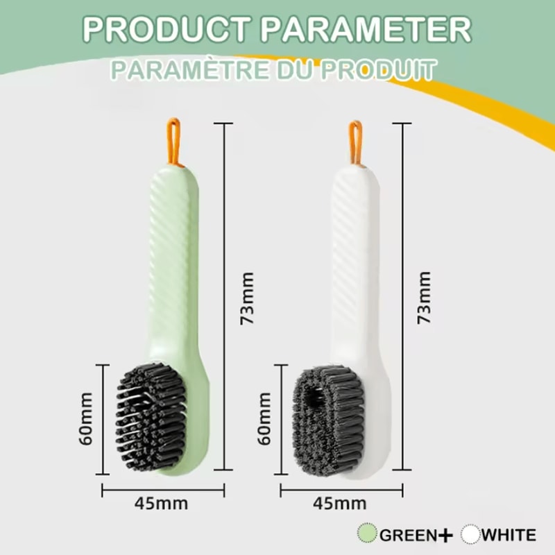 Multifunction Liquid Shoe Cleaning Brush Shoe Cleaner With Soap Dispenser Soft Bristle Shoe Brush 5