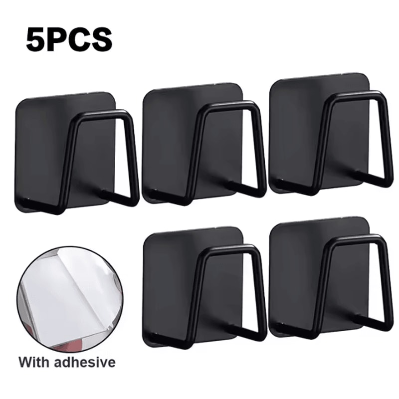 15Pcs Kitchen Sponges Holder Stainless Steel Sink Organizer With Self Adhesive Sponge Rack Drying 8