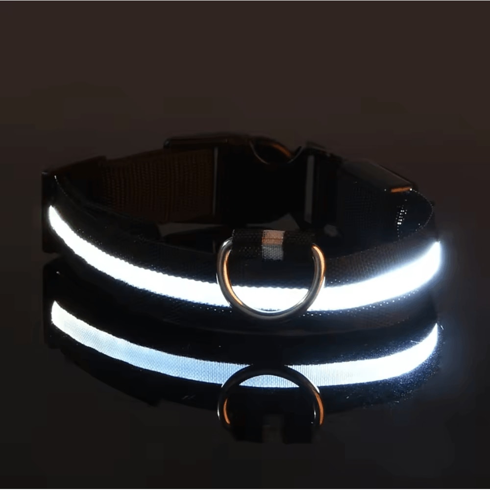 Nylon Luminous Dog Leash And Glow In The Dark Dog Collar LED Safety Pet Leash For Night Walking 6