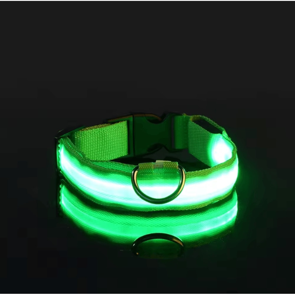 Nylon Luminous Dog Leash And Glow In The Dark Dog Collar LED Safety Pet Leash For Night Walking 7