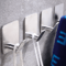 4 Pcs Stainless Steel Wall Hooks Adhesive Bathroom Robe Hooks MultiPurpose Hanger Hooks For Towel 2