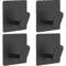 4 Pcs Stainless Steel Wall Hooks Adhesive Bathroom Robe Hooks MultiPurpose Hanger Hooks For Towel 5