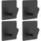 4 Pcs Stainless Steel Wall Hooks Adhesive Bathroom Robe Hooks MultiPurpose Hanger Hooks For Towel 5