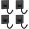 4 Pcs Stainless Steel Wall Hooks Adhesive Bathroom Robe Hooks MultiPurpose Hanger Hooks For Towel 7
