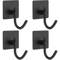 4 Pcs Stainless Steel Wall Hooks Adhesive Bathroom Robe Hooks MultiPurpose Hanger Hooks For Towel 7