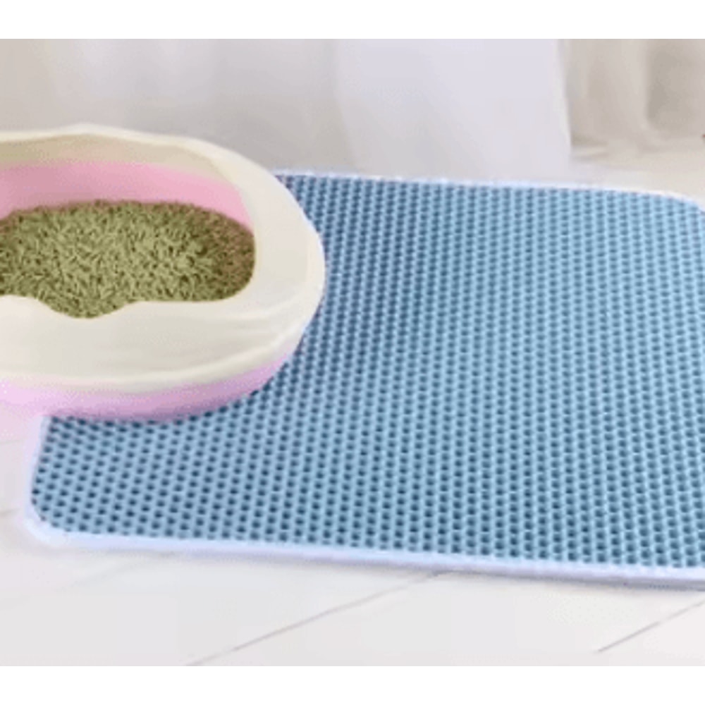 Cat Litter Mat Double Layer Waterproof Pet Pad With NonSlip Sand Catcher Washable Clean Mat 10
