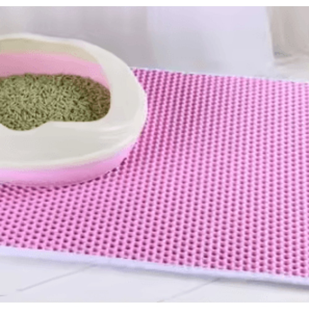 Cat Litter Mat Double Layer Waterproof Pet Pad With NonSlip Sand Catcher Washable Clean Mat 11