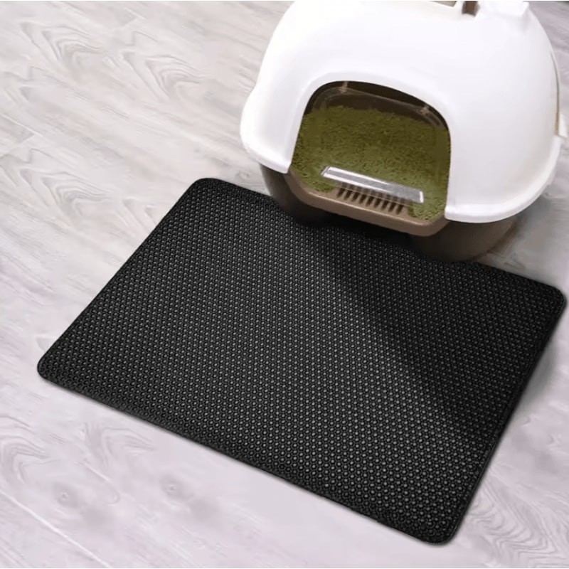 Cat Litter Mat Double Layer Waterproof Pet Pad With NonSlip Sand Catcher Washable Clean Mat 7