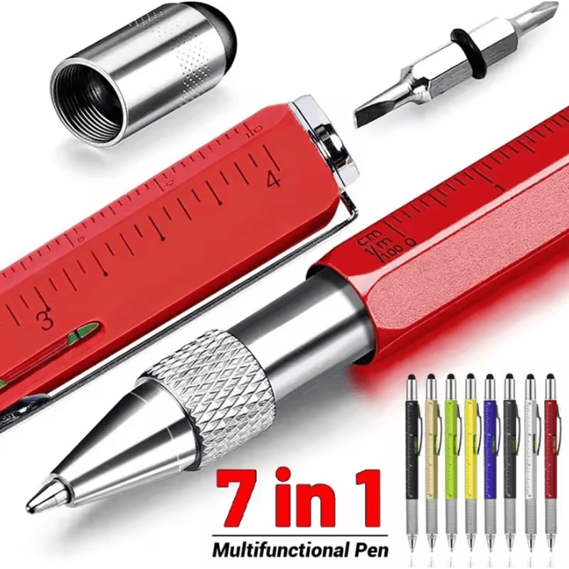 7 In 1 Multifunctional Stylus Pen Touch Screen Stylus With Tools Everyday Carry Multi Tool Pen 0