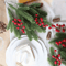 20 Pcs Artificial Pine Branches Christmas Tree Decoration And DIY Holiday Greenery For Winter Table 2