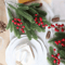 20 Pcs Artificial Pine Branches Christmas Tree Decoration And DIY Holiday Greenery For Winter Table 2