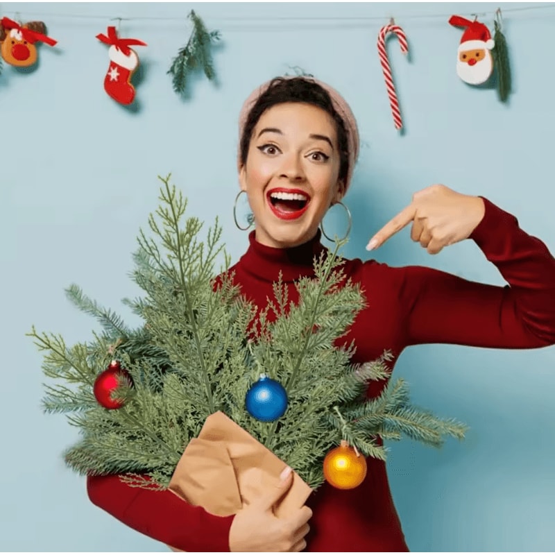 24 Pcs Artificial Pine Branches Christmas Evergreen Sprays For DIY Holiday Greenery And Christmas S 1