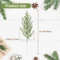 24 Pcs Artificial Pine Branches Christmas Evergreen Sprays For DIY Holiday Greenery And Christmas S 4
