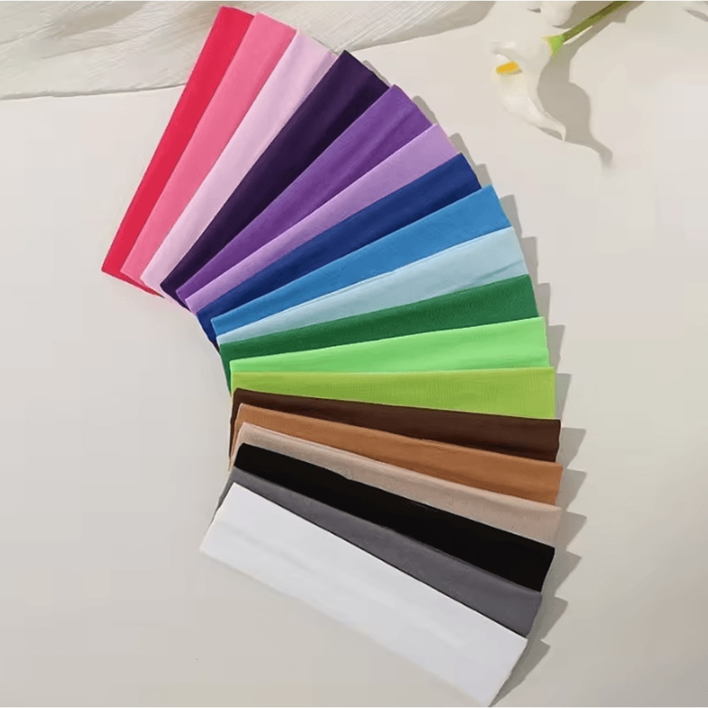 Elastic Fashion Headbands And Elastic Hair Bands Knitted Sports Hair Band For Running Fitness Yoga 1