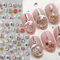 5D Christmas Nail Stickers Embossed Xmas Nail Art Decoration Sliders For Holiday Manicure And Festi 3