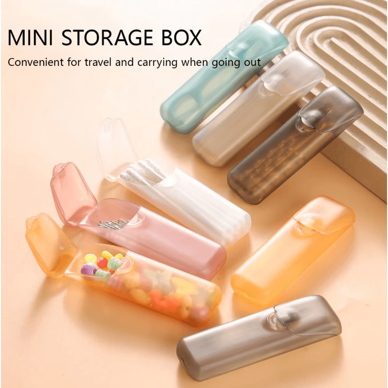 Mini Toothpick Holder Box With Lid Mini Toothpick Storage Box And Portable Toothpick Case 0