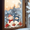 Christmas Window Clings Snowman Static Cling Decal For Holiday Home Office Storefront Windows 3