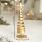 Iron Christmas Tree Ornament Golden Holiday Home Decoration Festive Tabletop Xmas Figurine 3