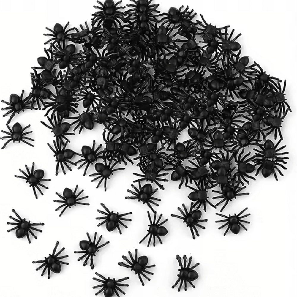 10050 Pcs Halloween Spider Decorations Realistic Plastic Scary Spiders For Halloween And Haunted Ho 1