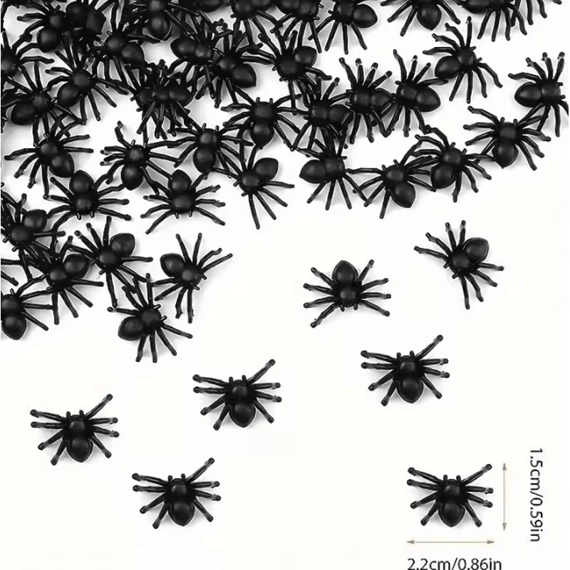10050 Pcs Halloween Spider Decorations Realistic Plastic Scary Spiders For Halloween And Haunted Ho 5