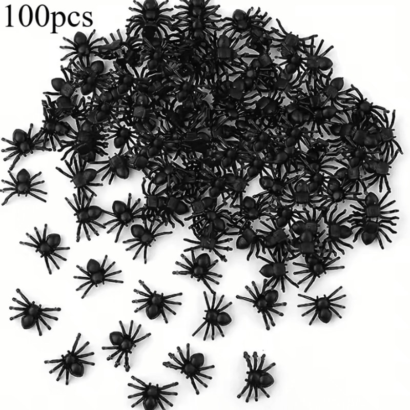 10050 Pcs Halloween Spider Decorations Realistic Plastic Scary Spiders For Halloween And Haunted Ho 7