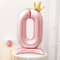 Elegant 40 Inch Number Balloons Princess Birthday Balloons With Pink Crown Balloons For Party Deco 6