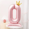 Elegant 40 Inch Number Balloons Princess Birthday Balloons With Pink Crown Balloons For Party Deco 6