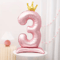 Elegant 40 Inch Number Balloons Princess Birthday Balloons With Pink Crown Balloons For Party Deco 9