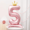 Elegant 40 Inch Number Balloons Princess Birthday Balloons With Pink Crown Balloons For Party Deco 11