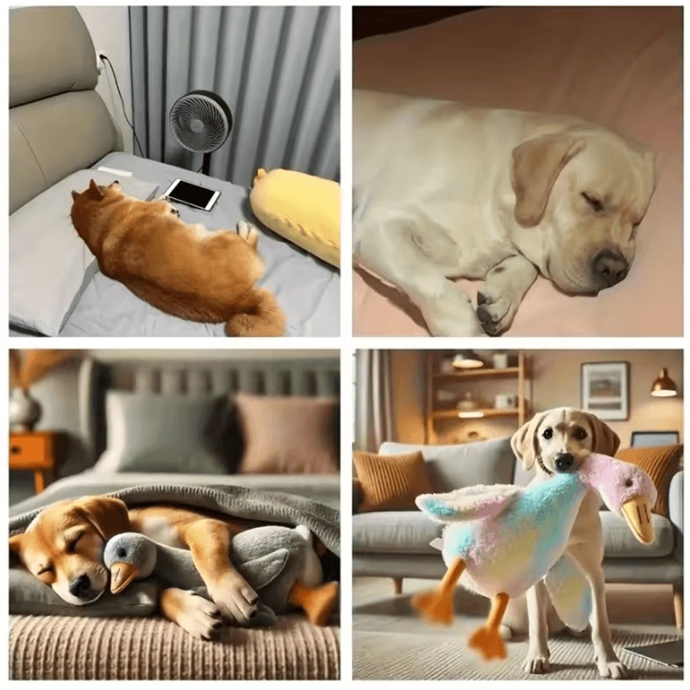 20Inch Plush Duck Toy For Pets Anxiety Relieving Pet Toy For Cats Dogs Soft Colorful Companion 2