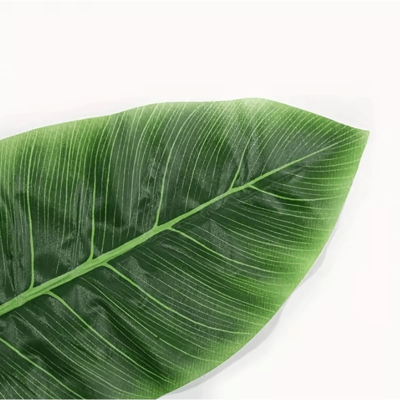 10PCS Artificial Banana Leaf Palm Branches Realistic Green Foliage Decoration For Wedding Christma 4