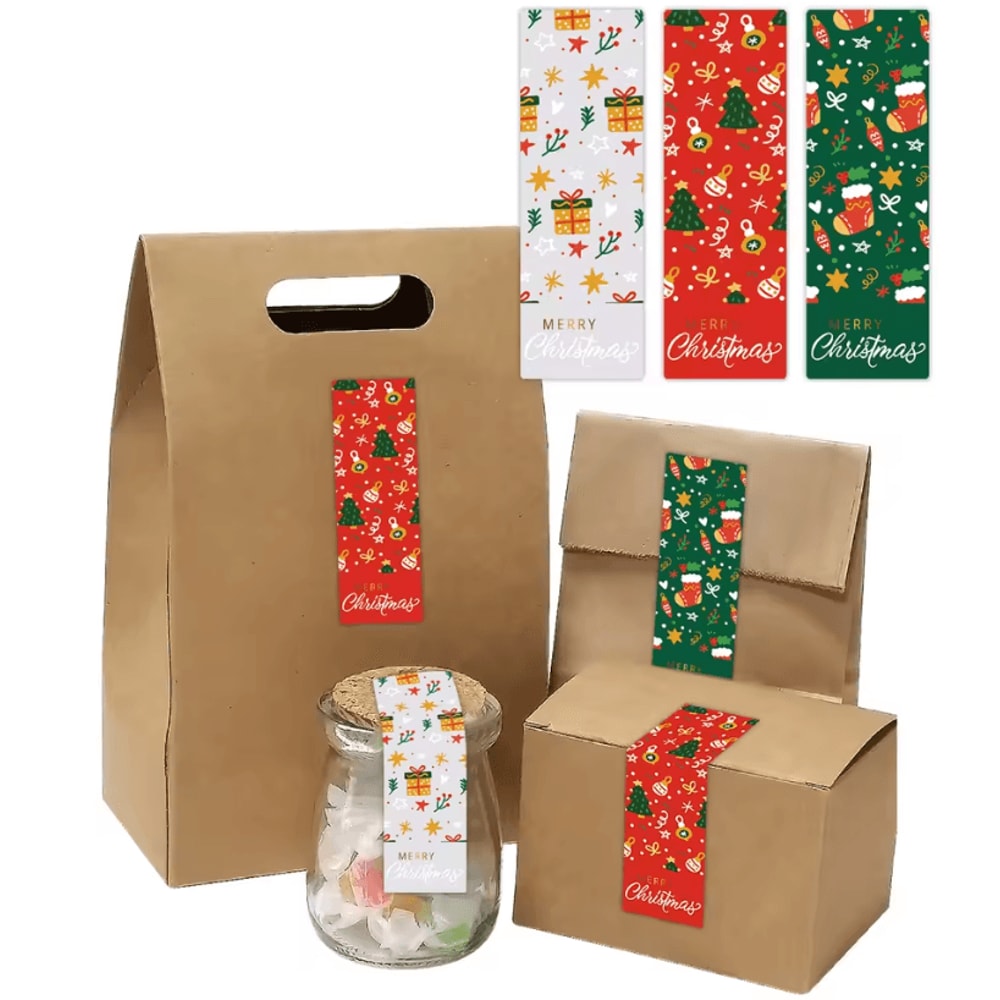 90Pack Christmas Stickers For Gifts Holiday Gift Wrapping Labels Merry Christmas Decorative Stick 0