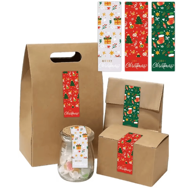 90Pack Christmas Stickers For Gifts Holiday Gift Wrapping Labels Merry Christmas Decorative Stick 0