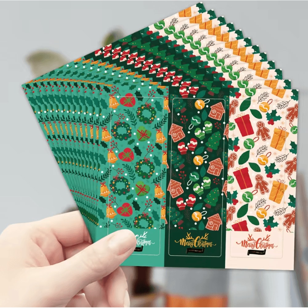 90Pack Christmas Stickers For Gifts Holiday Gift Wrapping Labels Merry Christmas Decorative Stick 9