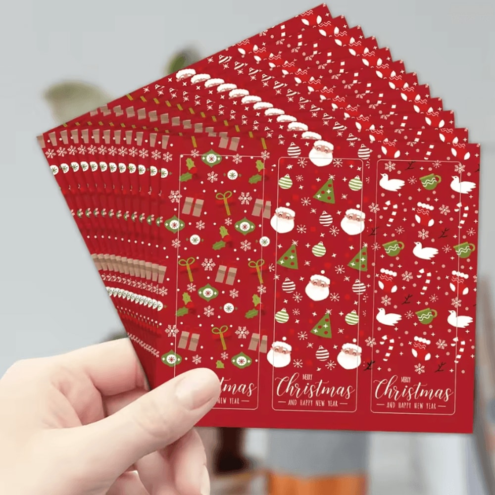 90Pack Christmas Stickers For Gifts Holiday Gift Wrapping Labels Merry Christmas Decorative Stick 10