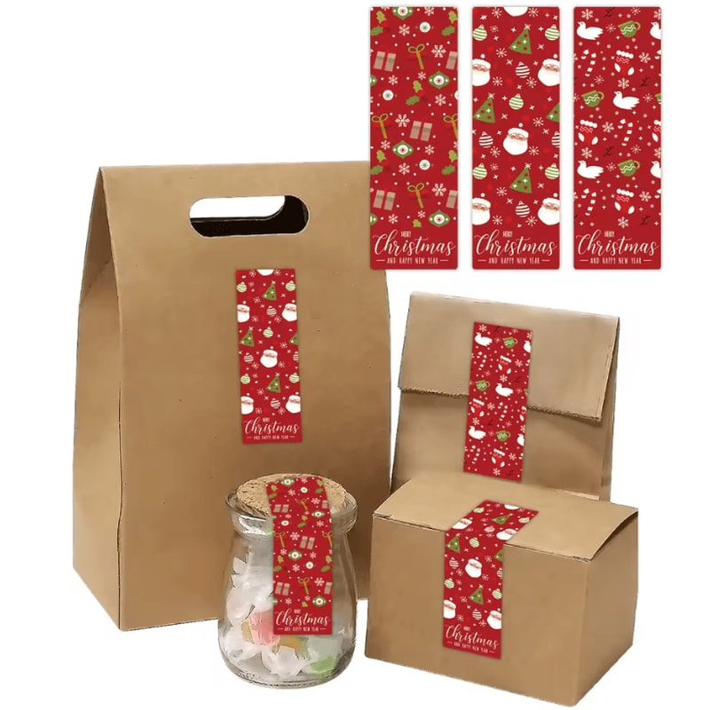 90Pack Christmas Stickers For Gifts Holiday Gift Wrapping Labels Merry Christmas Decorative Stick 2