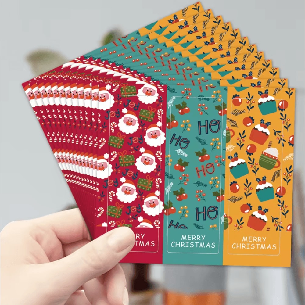 90Pack Christmas Stickers For Gifts Holiday Gift Wrapping Labels Merry Christmas Decorative Stick 5