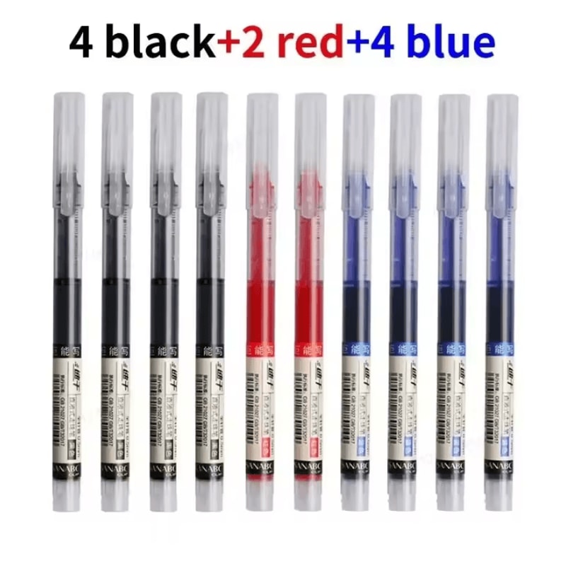 10Pack Gel Pens Set Kawaii Gel Pens HighQuality NeedleType Liquid Ballpoint Pens For School Offic 10
