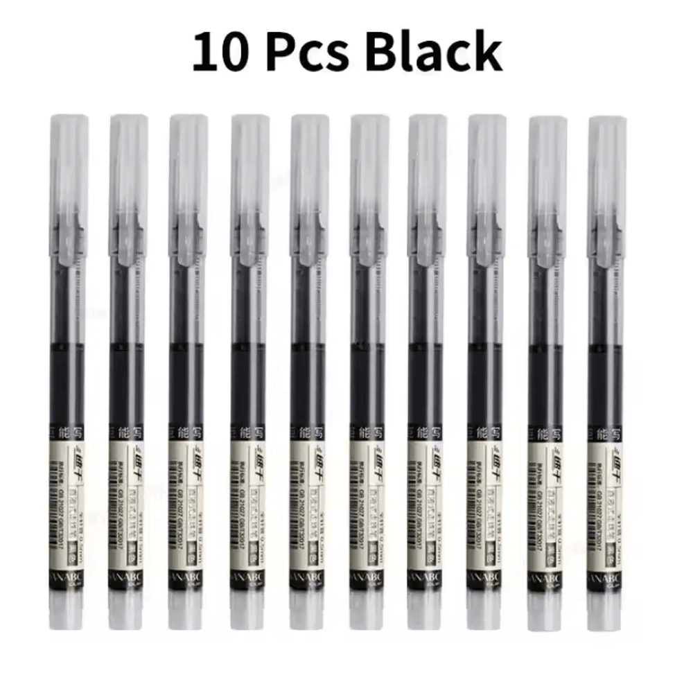 10Pack Gel Pens Set Kawaii Gel Pens HighQuality NeedleType Liquid Ballpoint Pens For School Offic 6