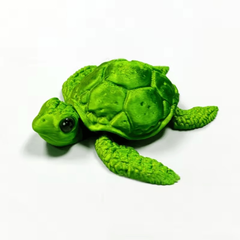 Set Of 3D Printed Turtle Figurines With Movable Joint Desk Ornaments Creative Desktop Decorations A 6