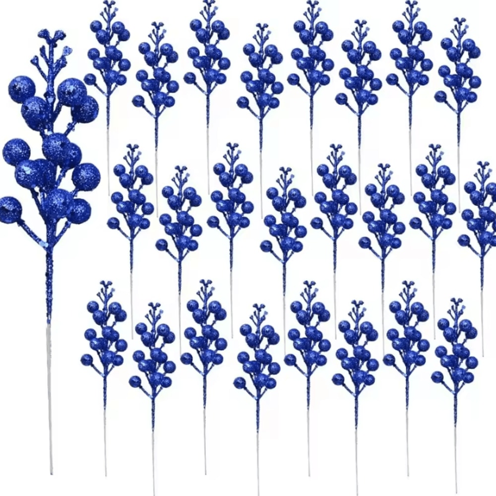 10Pack Christmas Berry Decorations Artificial Berry Bouquet Set For Xmas Tree Ornaments And Holida 10